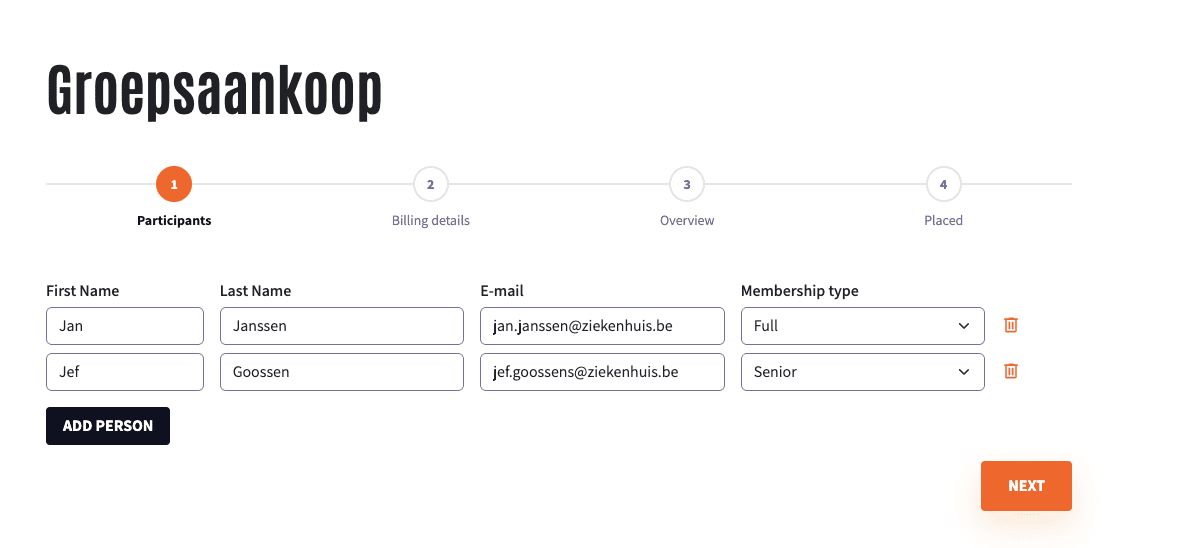 BSR screenshot - groepsaankopen